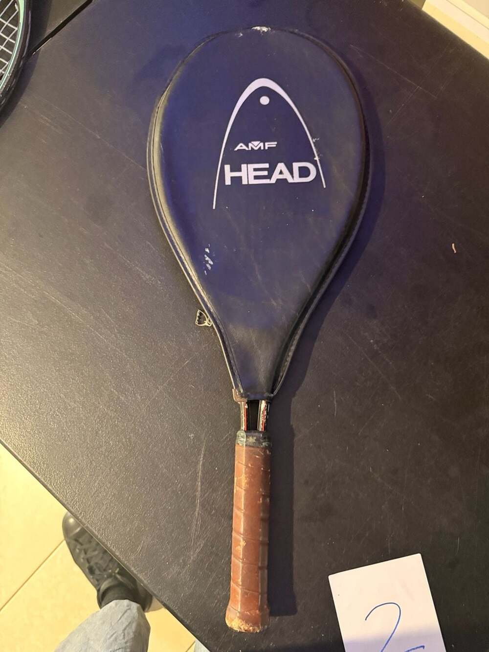 Vintage AMF Head Tournament Director Tennis Racket 4 1/2 Grip with Cover